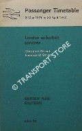 Passenger Timetable - London Suburban Services, Liverpool Street, Fenchurch Street, 3 May 1971 to 30 April 1972 by British Rail Eastern